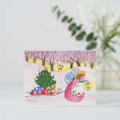 Angel Pulling Briefkaart (Staand voorkant)