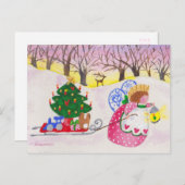 Angel Pulling Briefkaart (Voorkant / Achterkant)