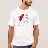 Angel Punching Devil T-shirt (Voorkant)
