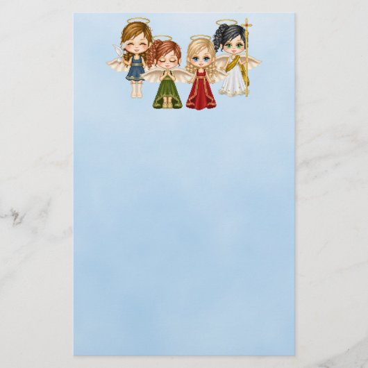 Angel Quartet Stationery Briefpapier (Voorkant)