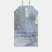 Angel Quartz Gift Labels | Labels voor zakelijke t Cadeaulabel (Achterkant)
