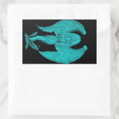 Angel Rechthoekige Sticker (Tas)