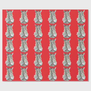Angel Red Wrapping Paper Cadeaupapier