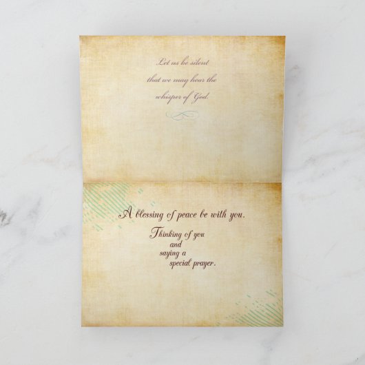 Angel Religious Denking van U Kaart (Binnen)