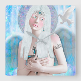 Angel Reloj Cuadrado Vierkante Klok