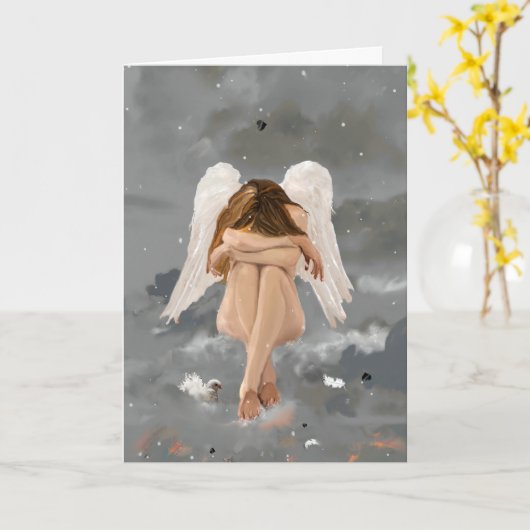 Angel! Resten Kaart (Gele Bloem)