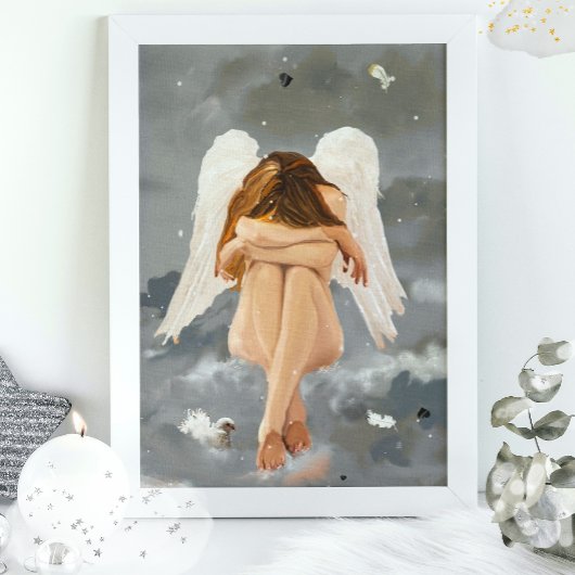 Angel Resting Canvas Afdruk