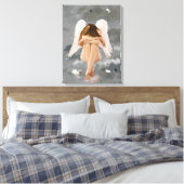 Angel Resting Canvas Afdruk (Insitu (Slaapkamer))