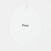 Angel, Resting. Keramisch Ornament (Achterkant)