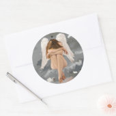 Angel Resting Ronde Sticker (Envelop)