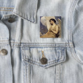 Angel Resting Vierkante Button 5,1 Cm (In situ)