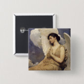 Angel Resting Vierkante Button 5,1 Cm (Voorkant /achterkant)