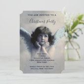  Angel Retro kerstfeest Kaart (Staand voorkant)