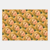 Angel ringing the bell for Christmas time Inpakpapier Vel (Voorkant 3)