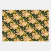 Angel ringing the bell for Christmas time Inpakpapier Vel (Voorkant)