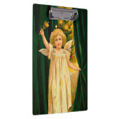 Angel ringing the bell for Christmas time Klembord (Rechts)