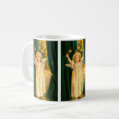 Angel ringing the bell for Christmas time Koffiemok (Voorkant links)