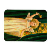 Angel ringing the bell for Christmas time Magneet (Horizontaal)