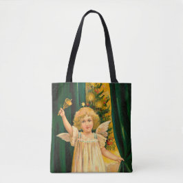 Angel ringing the bell for Christmas time Tote Bag