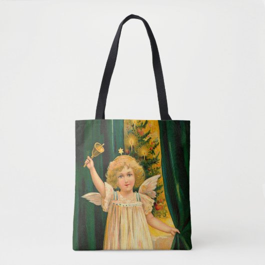 Angel ringing the bell for Christmas time Tote Bag (Voorkant)