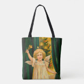 Angel ringing the bell for Christmas time Tote Bag (Achterkant)