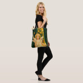 Angel ringing the bell for Christmas time Tote Bag (Op model)