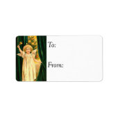 Angel Rings in het  kerstcadeau-Label Etiket (Voorkant)