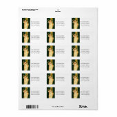 Angel Rings in kerstadreslabel Etiket (Full Sheet)