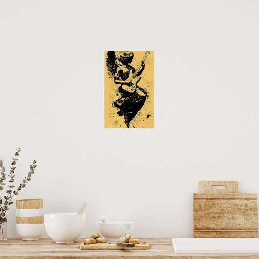 Angel Rockstar Poster (Keuken)