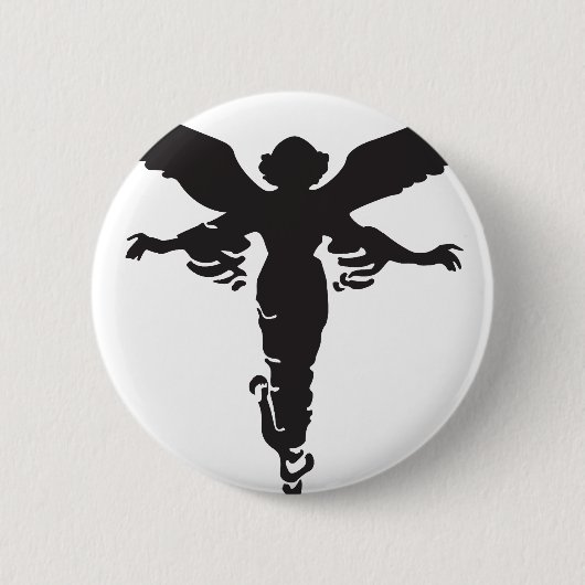 Angel Ronde Button 5,7 Cm (Voorkant)