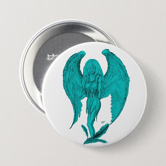 Angel Ronde Button 7,6 Cm (Voorkant /achterkant)