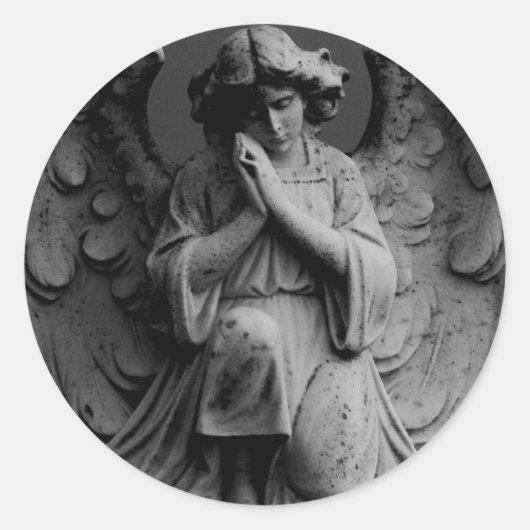 Angel Ronde Sticker (Voorkant)