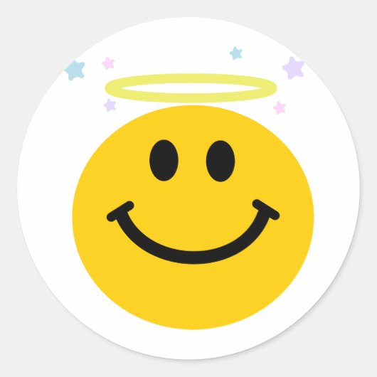 Angel Ronde Sticker (Voorkant)