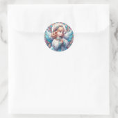 Angel ronde Stickers (Tas)