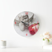 Angel & Rosebud Clock Grote Klok (Huis)