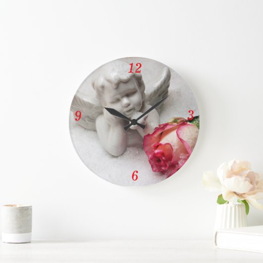 Angel & Rosebud Clock Grote Klok (Huis)