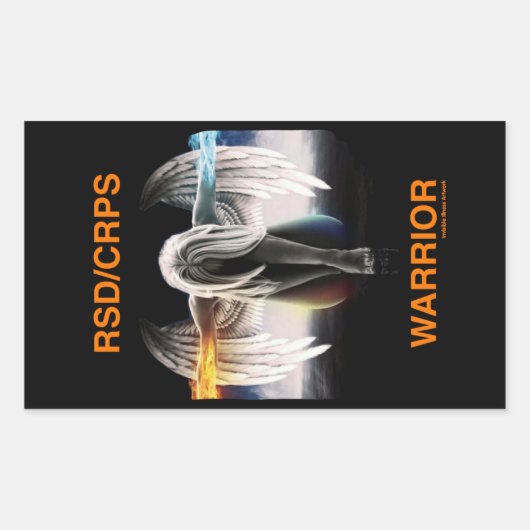 Angel...RSD/CRPS Rechthoekige Sticker (Voorkant)