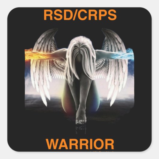 Angel...RSD/CRPS Vierkante Sticker (Voorkant)