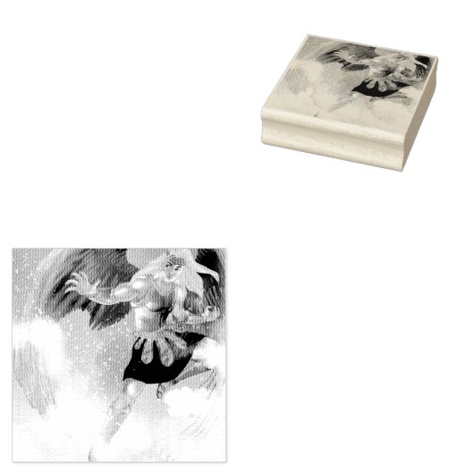 Angel Rubberstempel (Gestempeld)