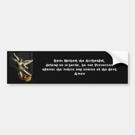 Angel Saint Michael & Prayer Bumpersticker