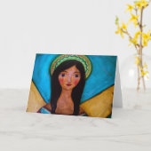 ANGEL SCHILDERIJ NOTECARDS KAART (Gele Bloem)