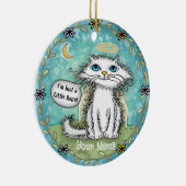 Angel Scraggles Cat Keramisch Ornament (Rechts)