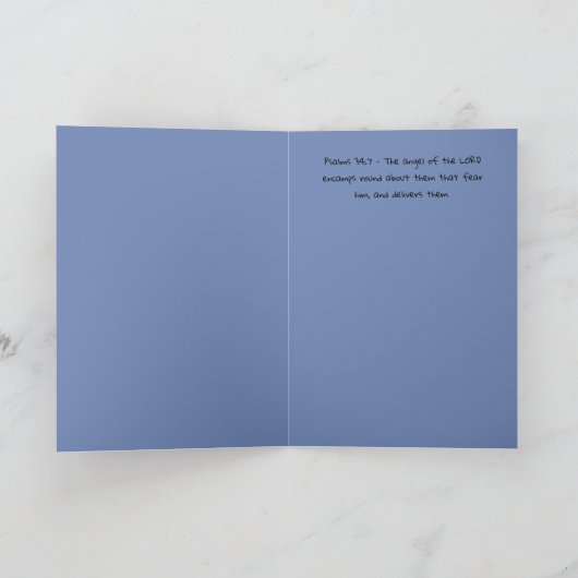 Angel-scriptkaart Kaart (Binnen)