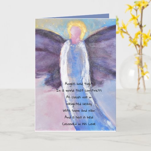 Angel-scriptkaart Kaart (Gele Bloem)