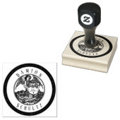 Angel  Scroll Ex Libris Naam Rubber Stamp Rubberstempel (Gestempeld)