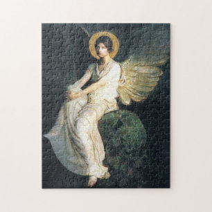 Angel Seated on a Rock van Abbott Thayer Puzzle Legpuzzel