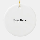 Angel Serenity Prayer Keramisch Ornament (Achterkant)