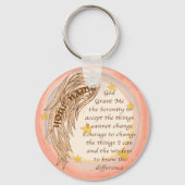 Angel Serenity Prayer sleutelhanger (Voorkant)