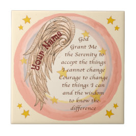 Angel Serenity Prayer Tegeltje
