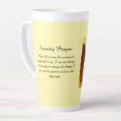 Angel Serenity Prayer Yellow Gold Orange Latte Mug Mok (Linkerhoek)